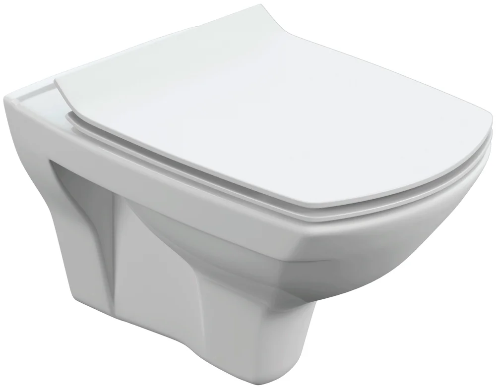 Подвесной унитаз Cersanit Carina XL Clean On DPL EO slim Унитаз подвесной Cersanit Carina XL Clean On DPL EO slim